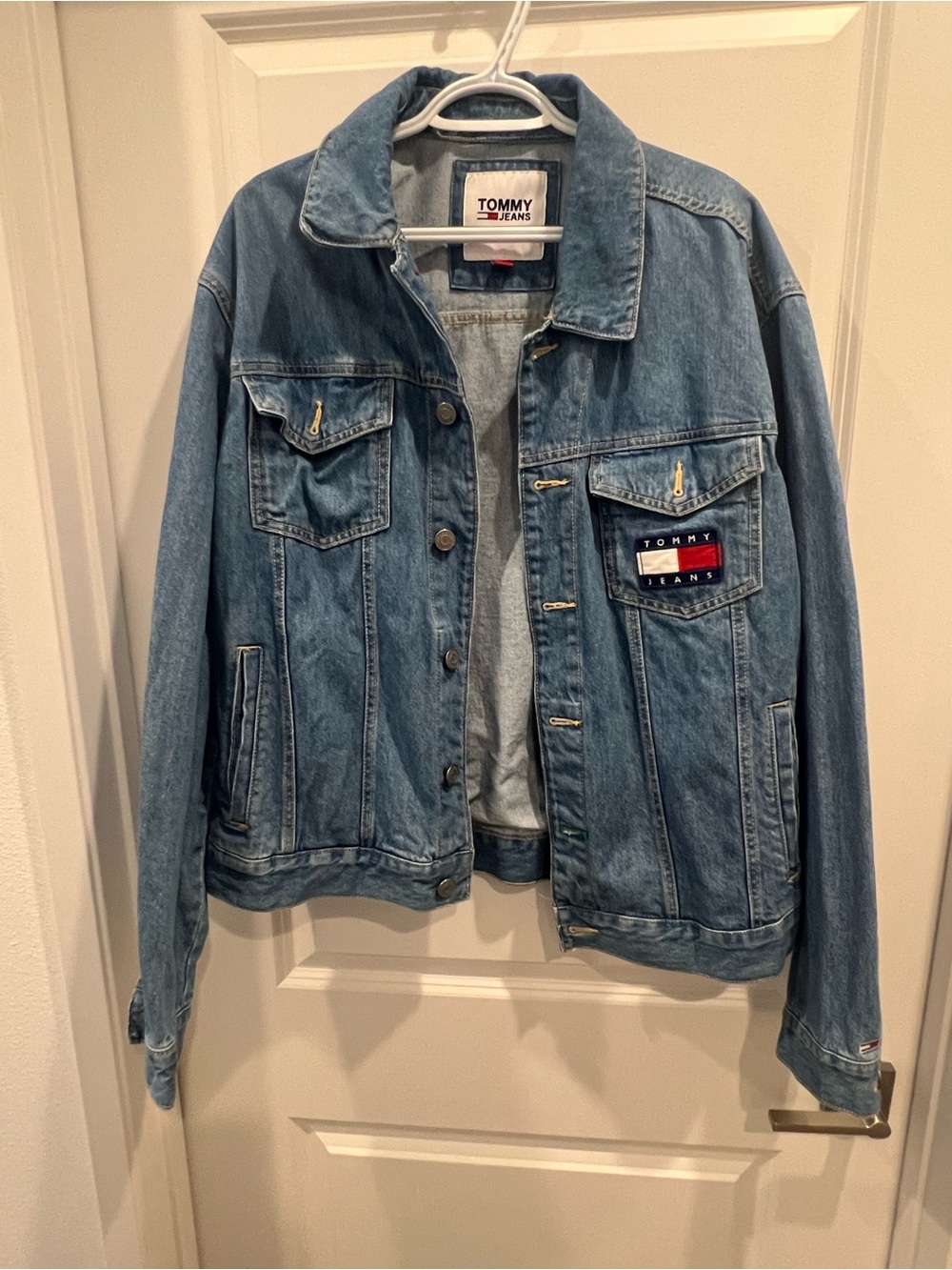Tommy Hilfiger Womens Light Blue Denim Jacket